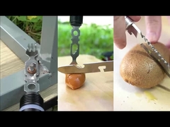 Survival Gear Aluminum Alloy Adventure Tool Kit With Flashlight