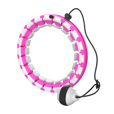 Silikon ABS Kilo Kaybı Akıllı Hula Hoop, 24 Knot Ağırlıklı Hula Hoop