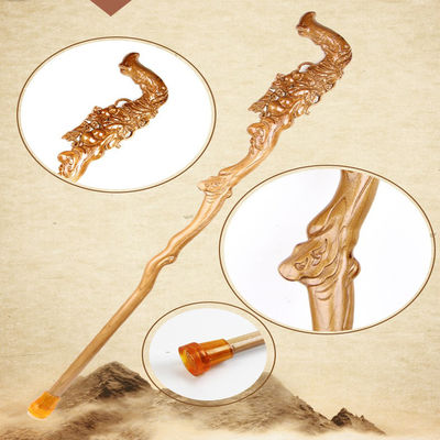 Dış Mekan El İşi Ahşap Baston 90cm Kaymaz