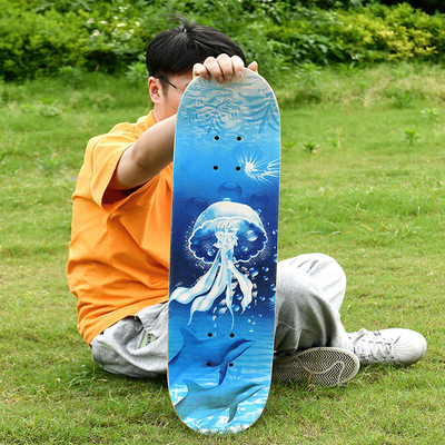 Karbon Çelik Rulmanlar Longboard Kaykay Tekerlekleri Isı Transfer Baskı