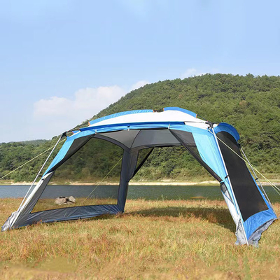 210T Çift Katmanlı Açık Spor Çadır 360*360*220cm Otomatik 4 ila 6 Kişilik Çadır