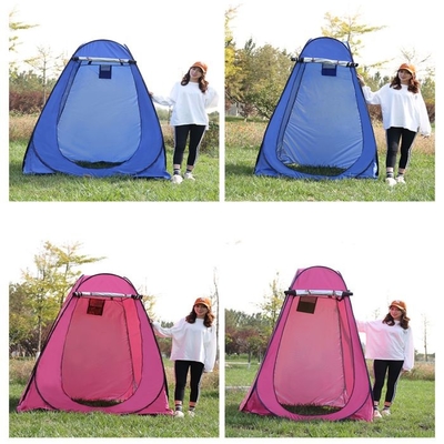 Düz Destek Tipi Pop Up Kamp Değişen Çadır Kalın Gümüş Kaplamalı Stil
