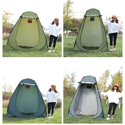 Düz Destek Tipi Pop Up Kamp Değişen Çadır Kalın Gümüş Kaplamalı Stil