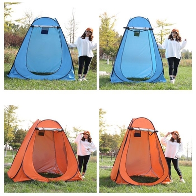 Düz Destek Tipi Pop Up Kamp Değişen Çadır Kalın Gümüş Kaplamalı Stil