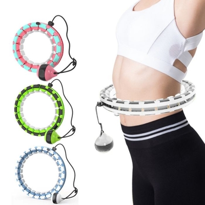 Ayarlanabilir Boyut Akıllı Hula Hoop, İnce Bel 24 Düğüm Ağırlıklı Hula Hoop