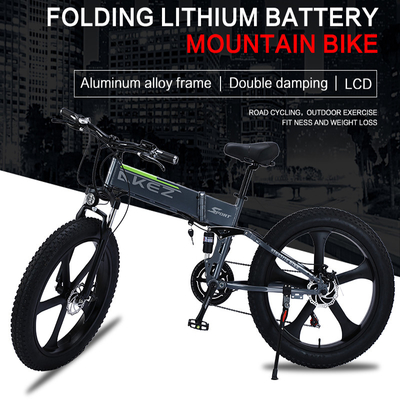 Led Ekran Magnezyum Alaşımlı Yumuşak Kuyruk Çerçevesi 40Km / H Lityum Pil Elektrikli Bisiklet