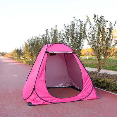 Suya Dayanıklı Pop Up Pod Soyunma Odası Gizlilik Çadırı Düz ​​Destek Tipi Polyester