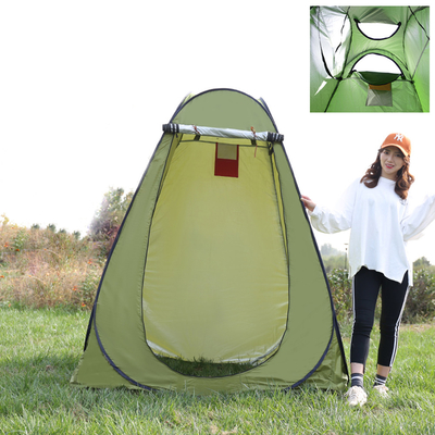 Dört Mevsim Anında Duş Çadırı Düz ​​Destekli Tip Polyester 190T
