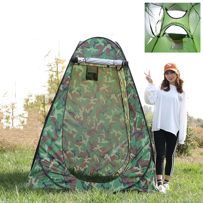 Pop Up Açık Duş Banyo Çadırı Suya Dayanıklı Güneş Korumalı Çelik Polyester 190T