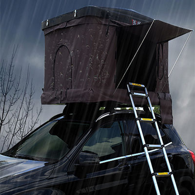 Nefes Alabilir Tuval Açık Spor Çadırı, Seyahat Çatı Yatağı Açık Sert Kabuk Araba Çatı Çadırı