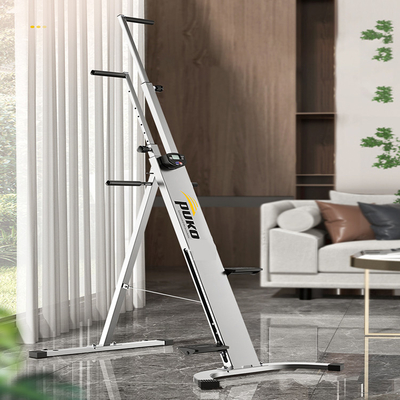 Ev Fitness Kardiyo Spor Salonu Dağ Dikey Tırmanma Makinesi Katlanabilir Ayarlanabilir Yükseklik