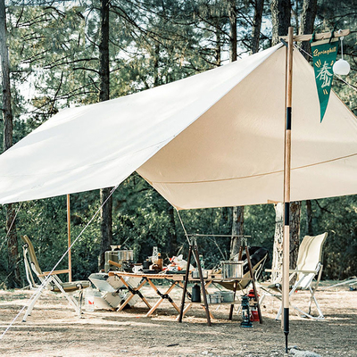 Pop Up Kamp Güneş Tentesi 210T Polyester Demir Boru Plaj Güneşi Barınak Çadırı