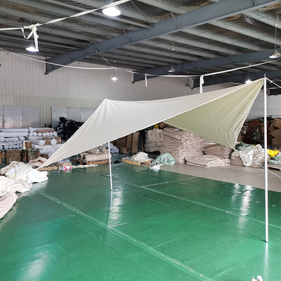 210T Polyester Demir Boru Aile Yaz Plaj Gölgelik Rüzgar Halatlı Güneş Barınağı