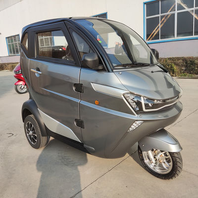 Akıllı Şarj Cihazı Elektrikli Üç Tekerlekli Bisikletler Yetişkinler İçin Kapalı Vücut Yolcu