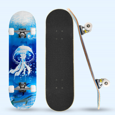 Karbon Çelik Rulmanlar Longboard Kaykay Tekerlekleri Isı Transfer Baskı