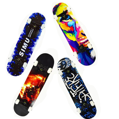 Karbon Çelik Rulmanlar Longboard Kaykay Tekerlekleri Isı Transfer Baskı